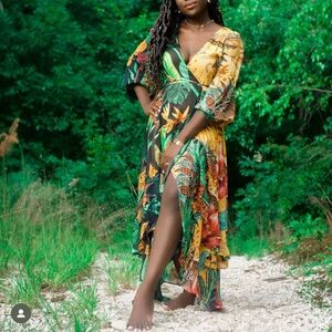 Farm Rio wrap dress